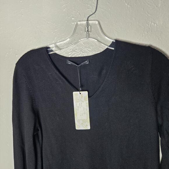 NWT Peruvian Connection Gabrielle Womens Size XS Tunic lightweight sweater Black - Picture 3 of 9
